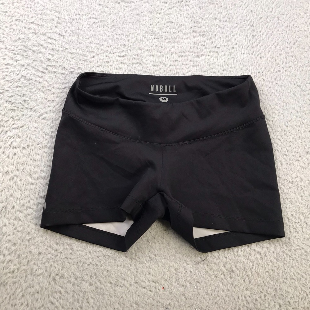 NOBULL Shorts Womens M Black 2" Performance Running Gym Training Crossfit Yoga